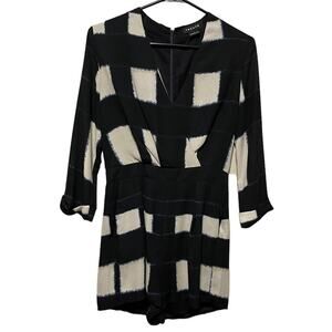 Trouve Geometric Print Romper